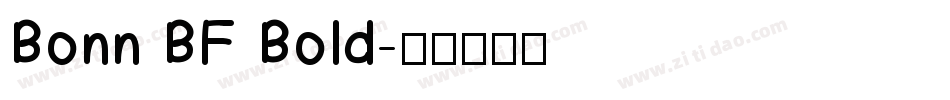 Bonn BF Bold字体转换